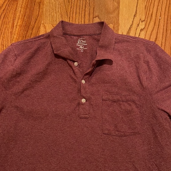 J crew Rust Red Polo L - Picture 2 of 2